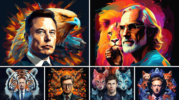 Digital paintings made by AI