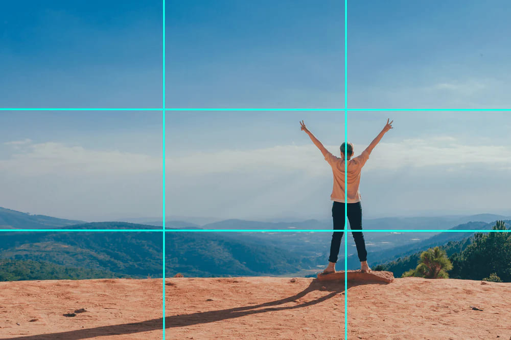 Photo with a rule of thirds application