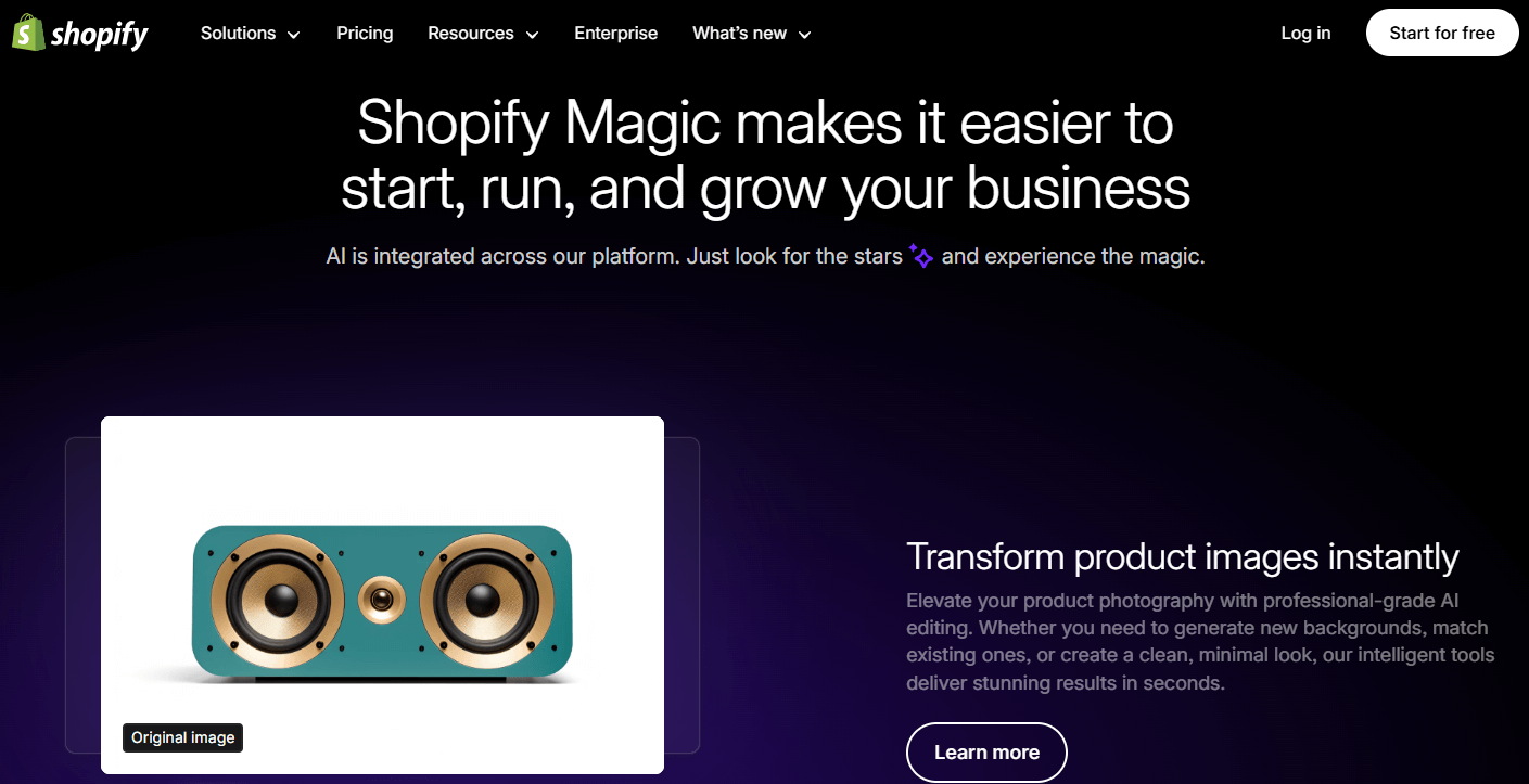Shopify AI tools Magic and Sidekick