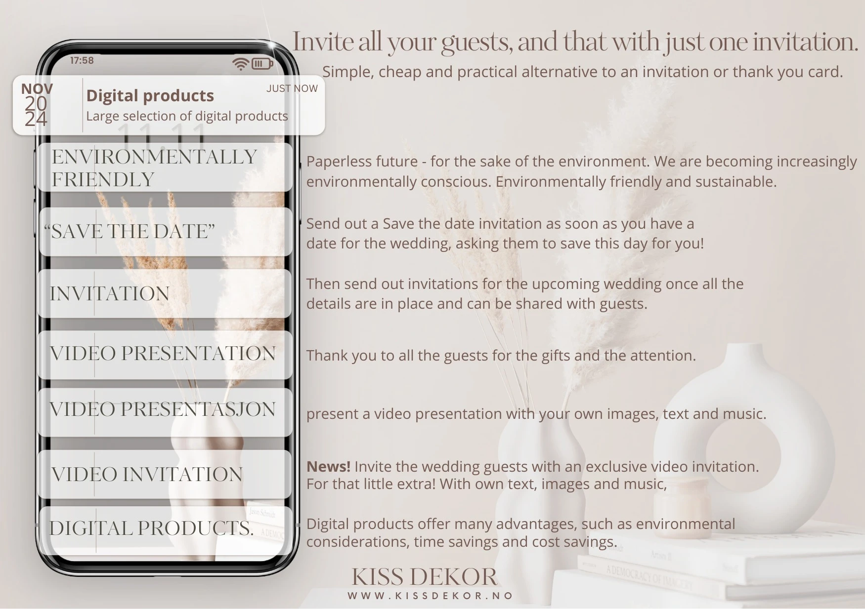 Advantage of Digital Invites