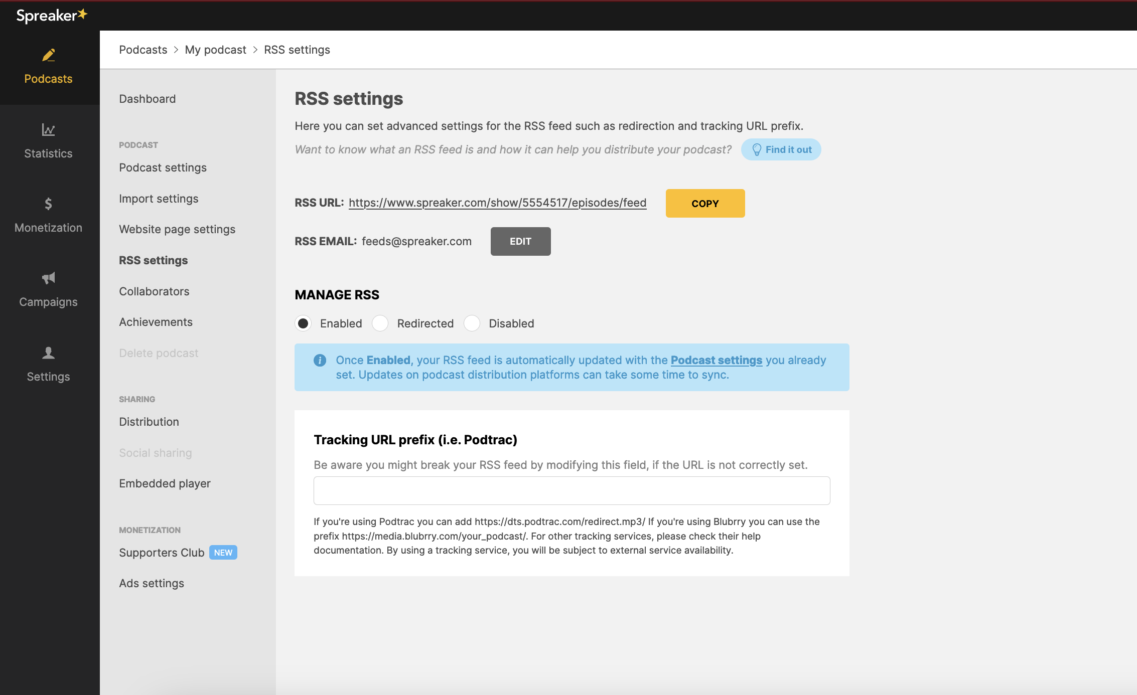 Spreaker recording software