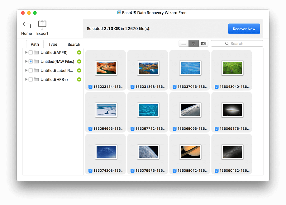 EaseUS interface