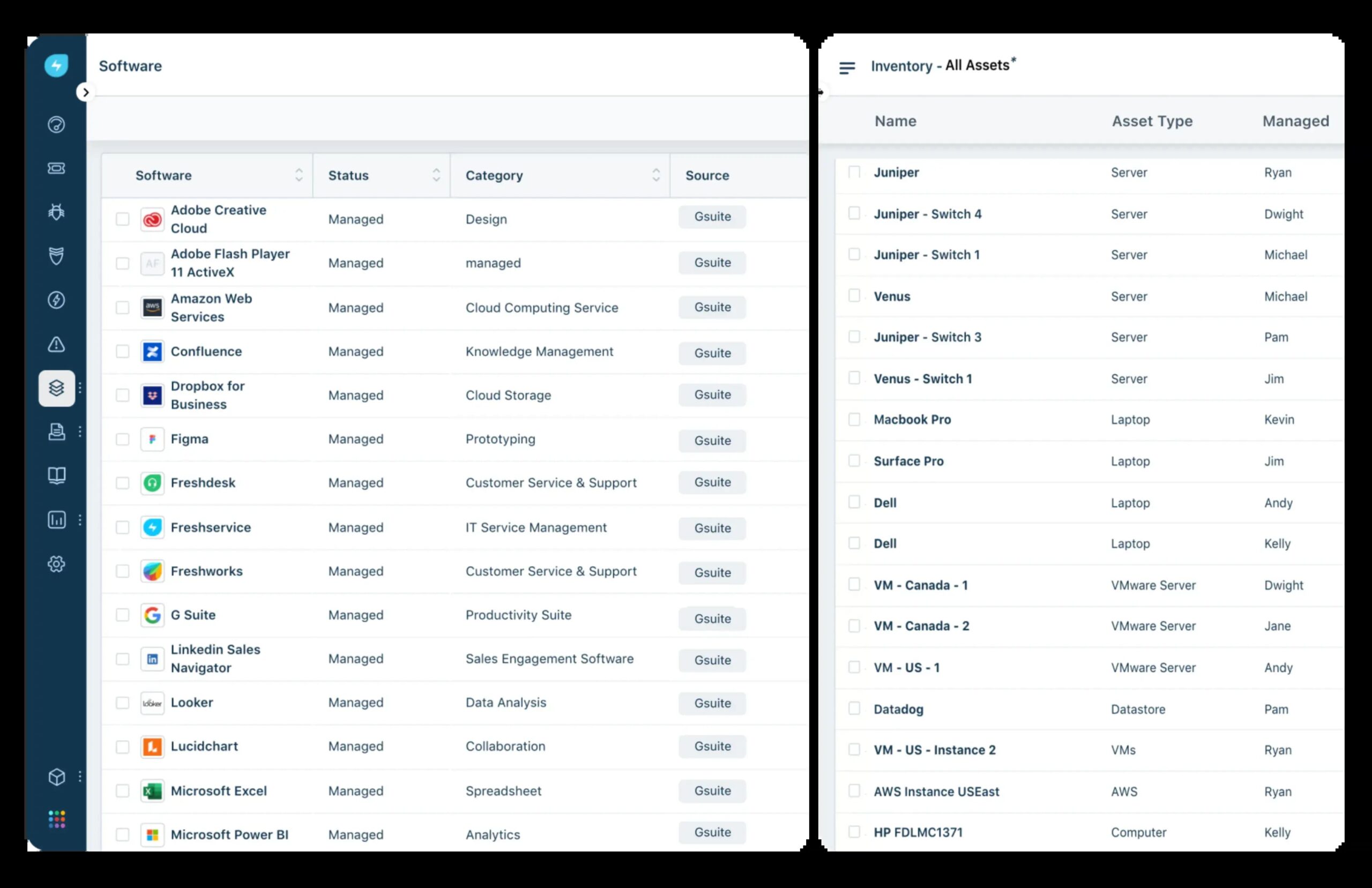 Freshservice is an asset management software with automation capabilities