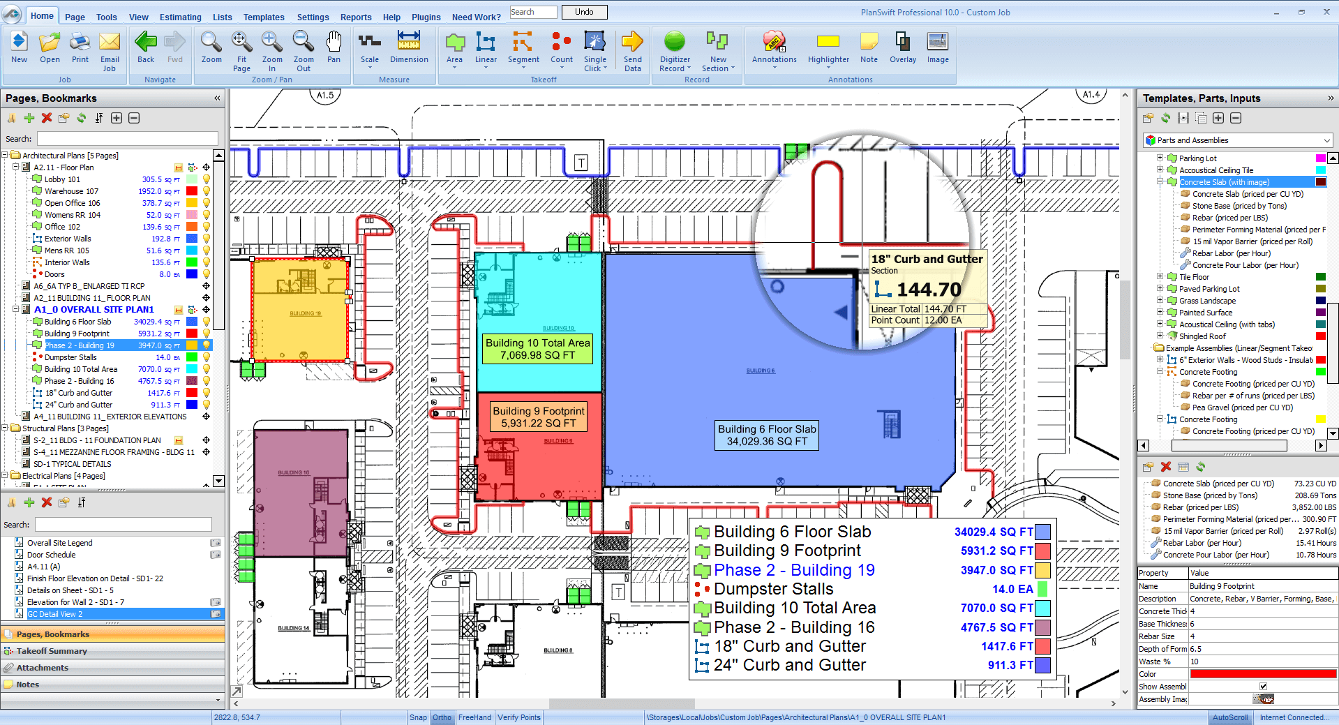PlanSwift is detailed construction estimating software