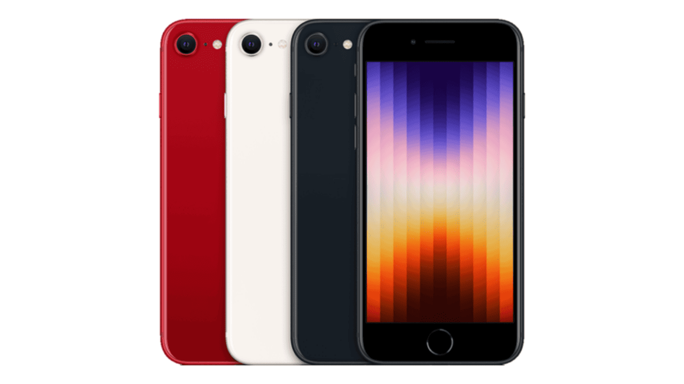 iPhone SE 3rd Gen with various case colors