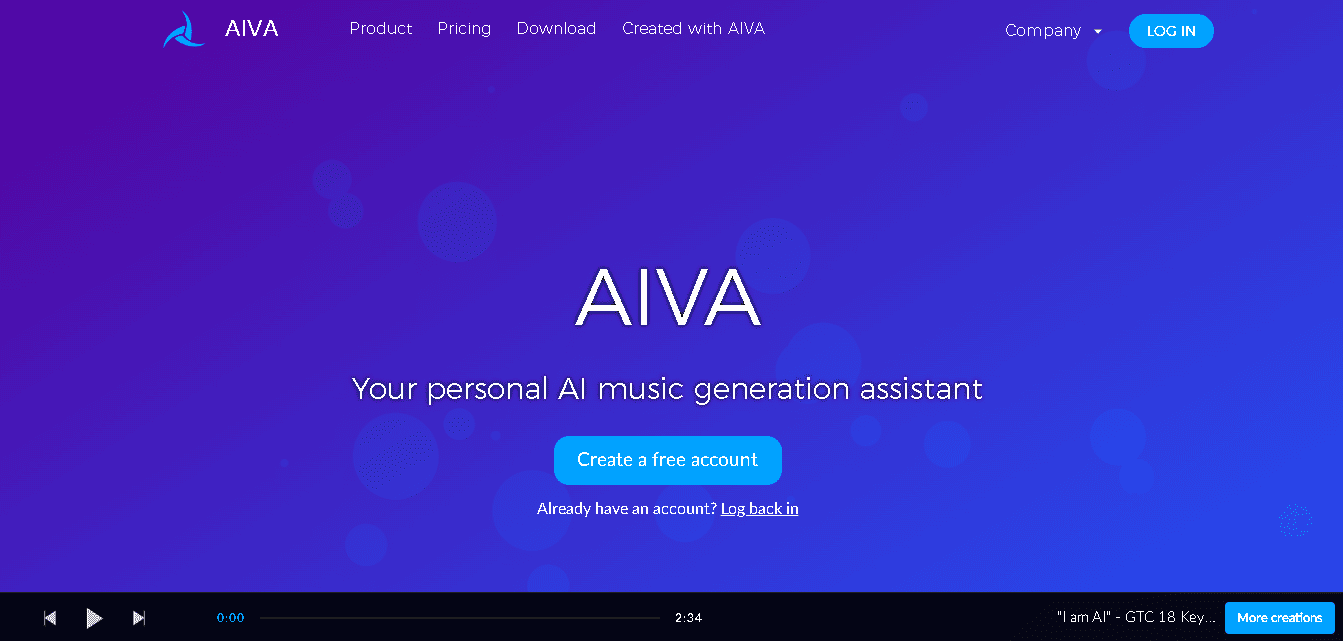 AIVA Music Generator Assistant