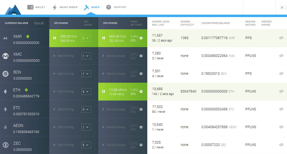 MinerGate App