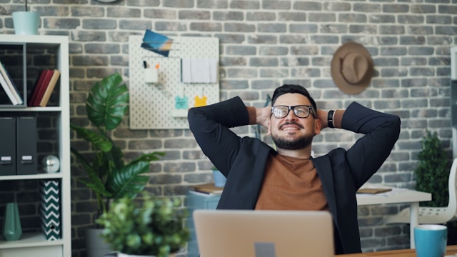 Simple stretching while at desk