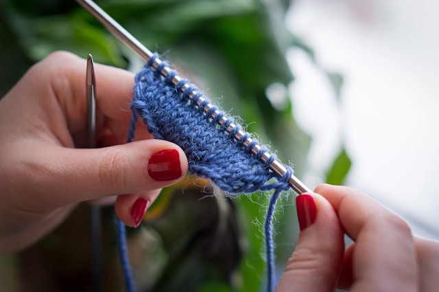 Knitting as a mindful hobby