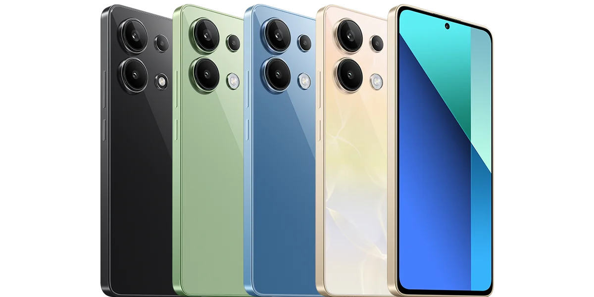 Xiaomi Redmi Note 13 in 4 color variants