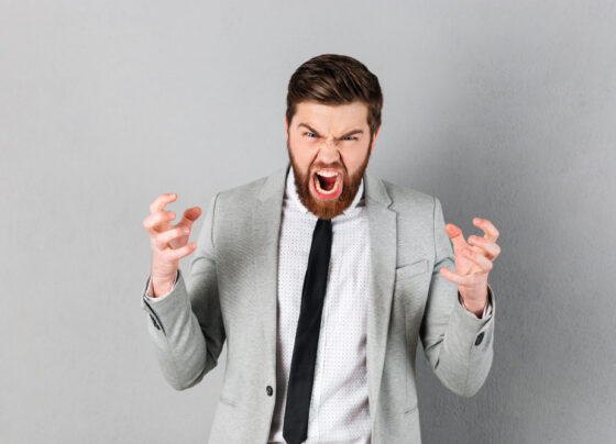 Man looks frustrated